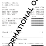 Crystal Flash Metered Delivery Ticket