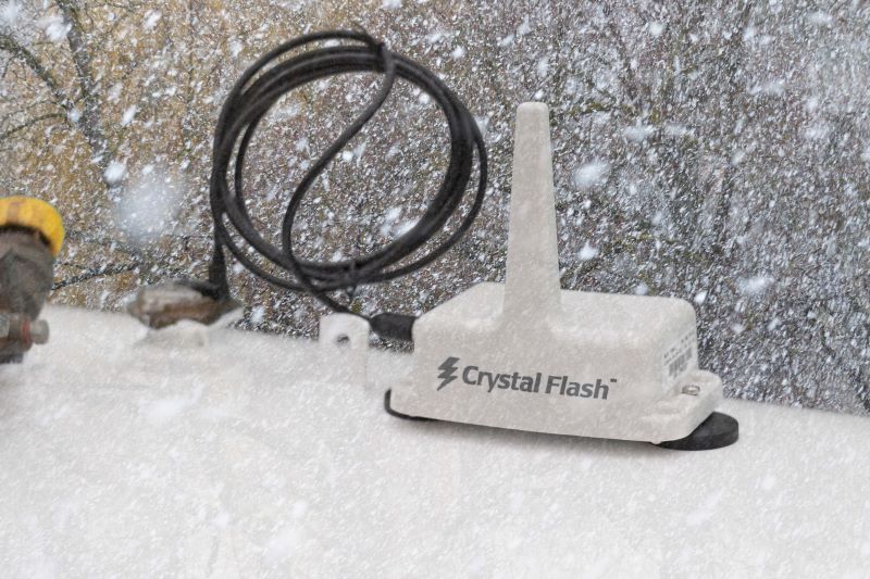 Crystal Flash Tank Monitor in Snow