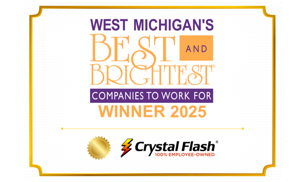 Crystal Flash Best and Brightest Award