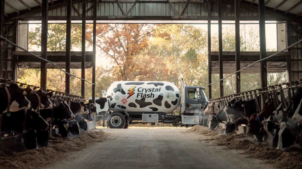 Crystal Flash Cow Propane Truck